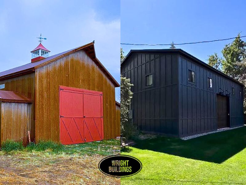 Steel Pole Barn Traditional and Modern